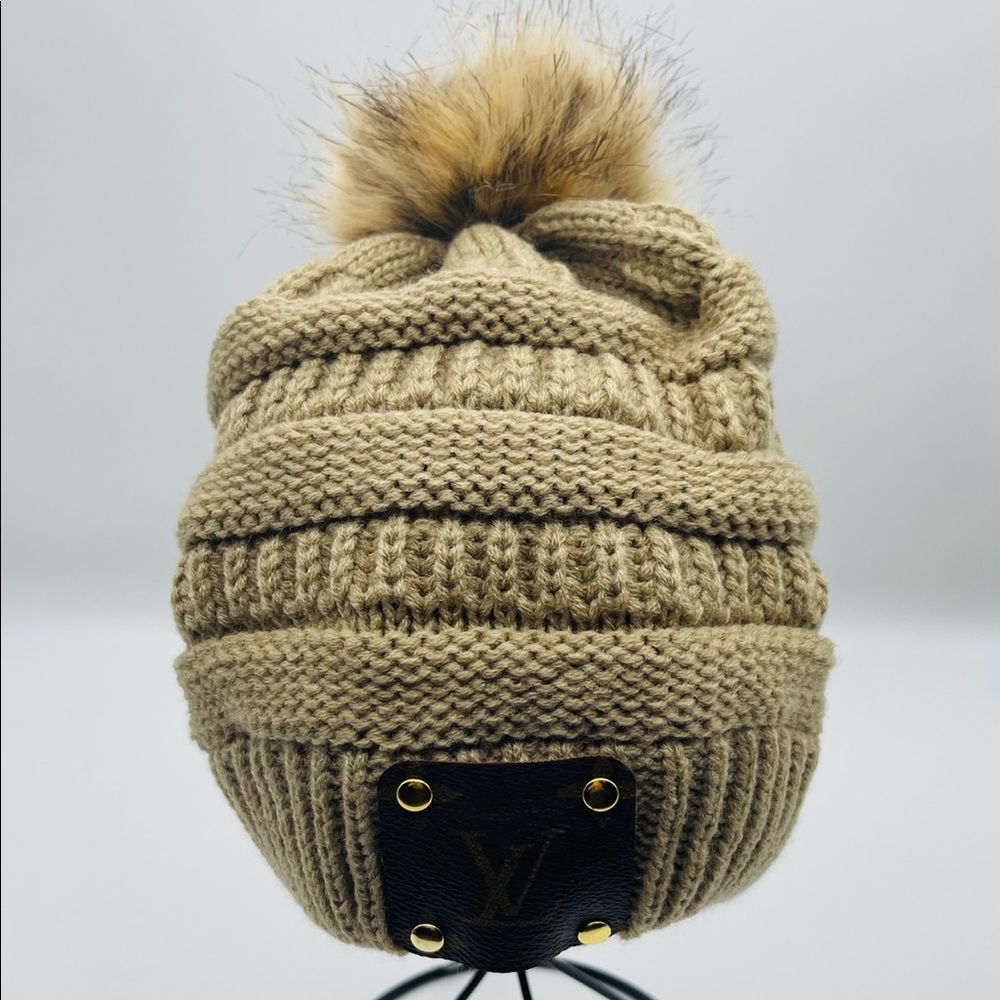 Upcycled Luxury Brand beanie